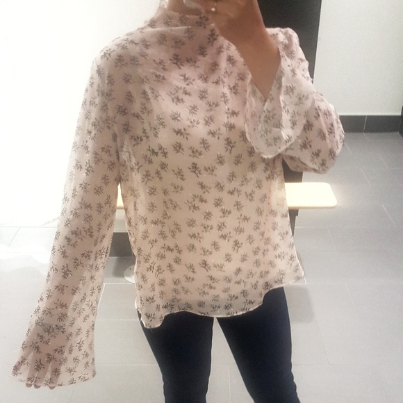 Chiffon Long Sleeve Blouse - Picture 5 of 6